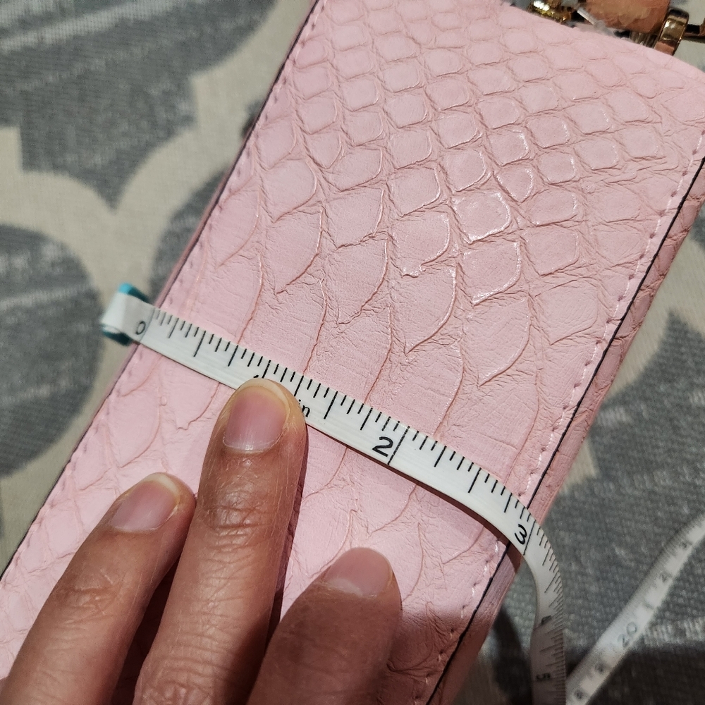 NEW Victoria's Secret cosmetic bag with detachable wristlet strap - Hot Pink - Picture 9 of 10